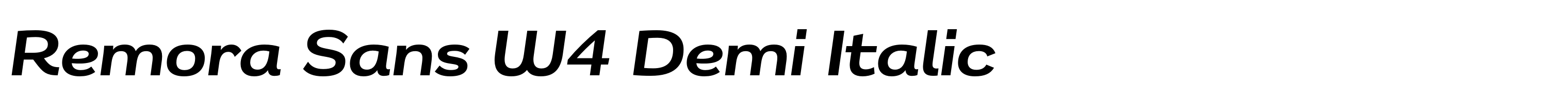 Remora Sans W4 Demi Italic